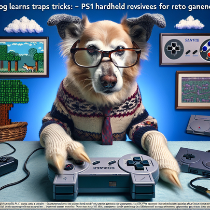 “Old Dog Learns New Tricks: PS1 Handheld Revives Nostalgia for Retro Gamers” funny news funny newz weird news