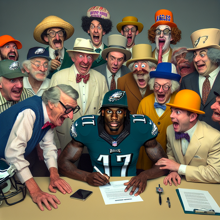Eagles sign rookie corner from small school; fans hopeful, opponents skeptical. funny news funny newz weird news